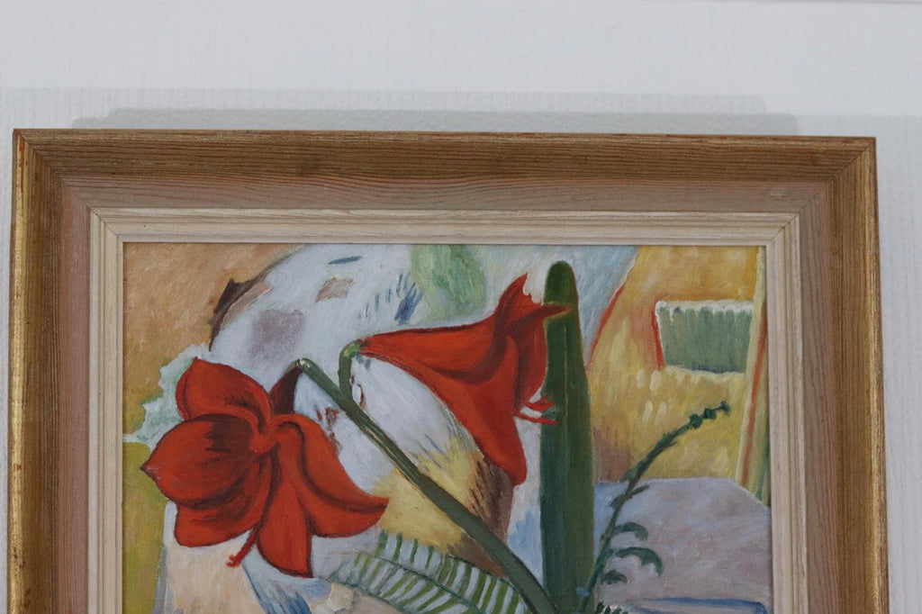 “Amaryllis and Fruit” by A. Lindblom