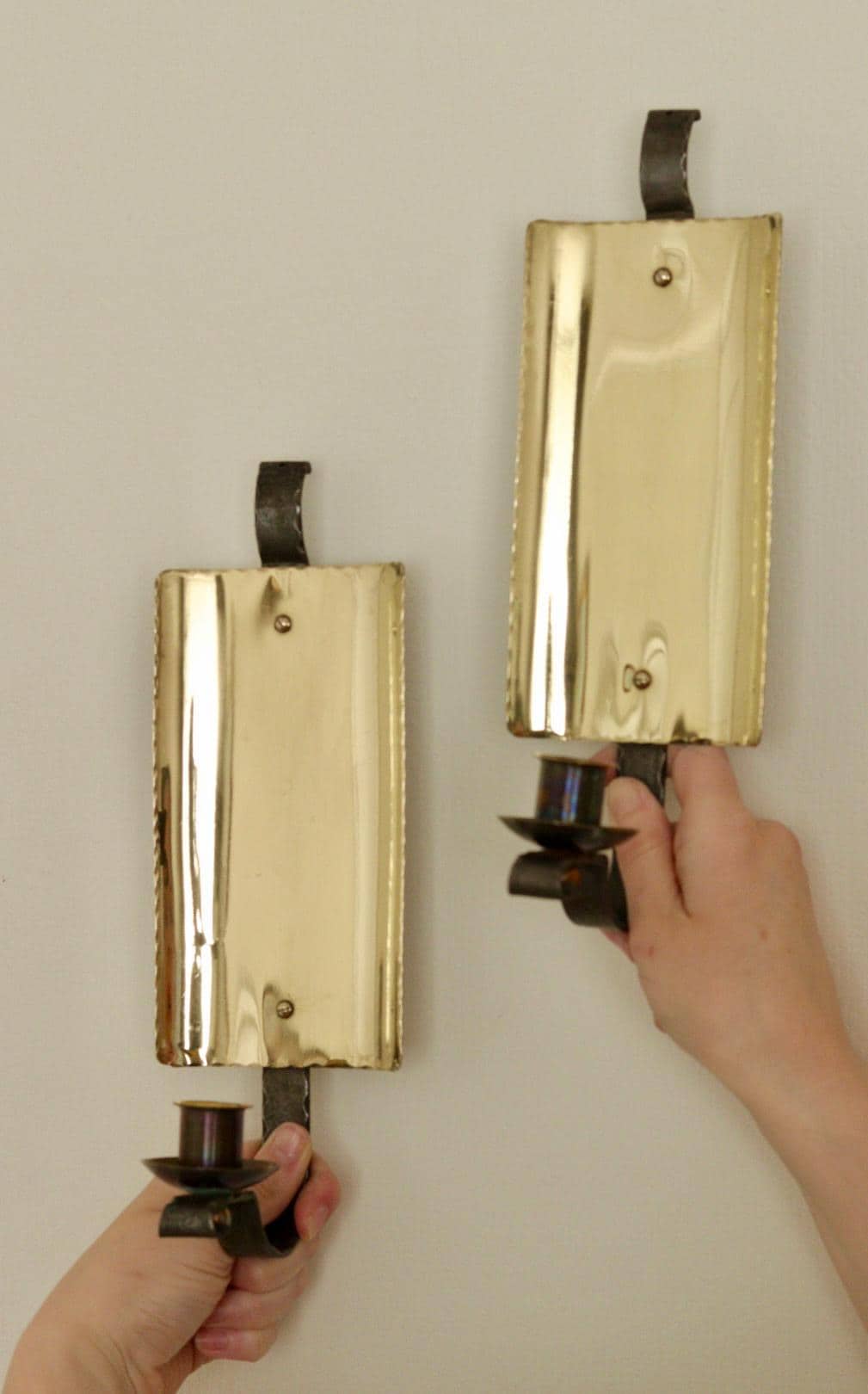 Pair of Vintage Swedish Sconces