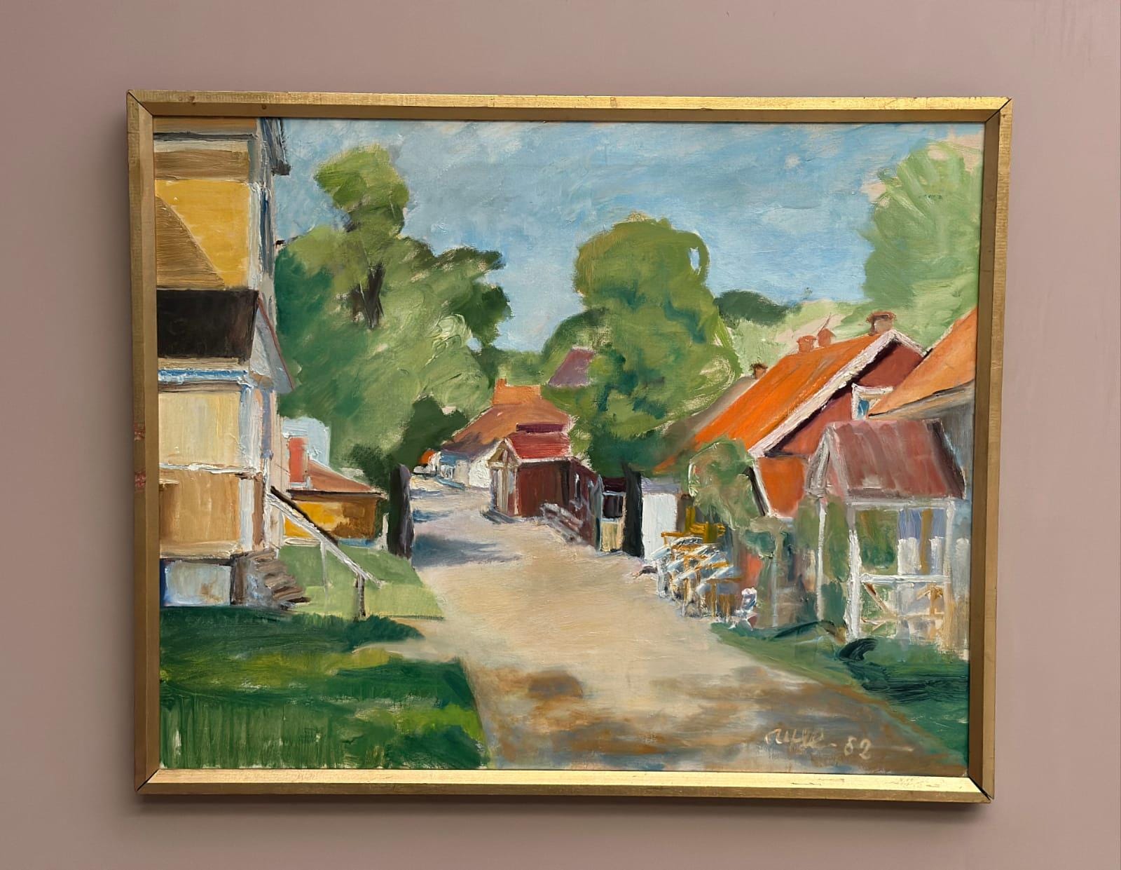 Street with Houses and Trees By Ulfe