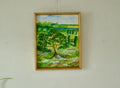 Original Vintage Oil on Panel – "Tree on Landscape" Jan