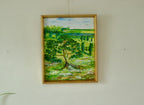 Original Vintage Oil on Panel – "Tree on Landscape" Jan