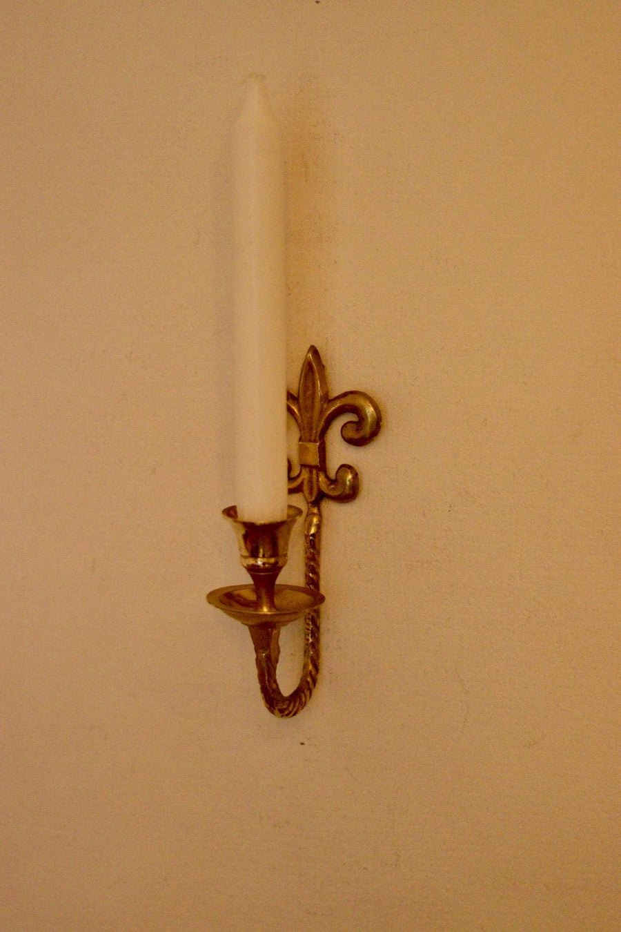 A Pair of Vintage Brass Sconces