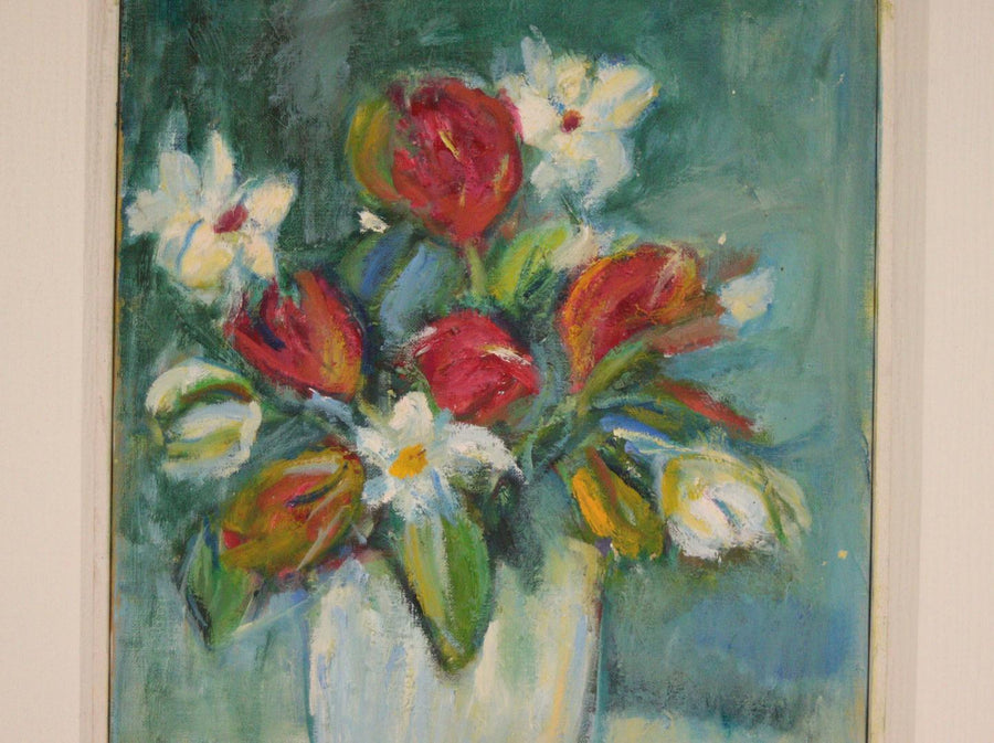 “Vase and Flowers” by M. Hernek