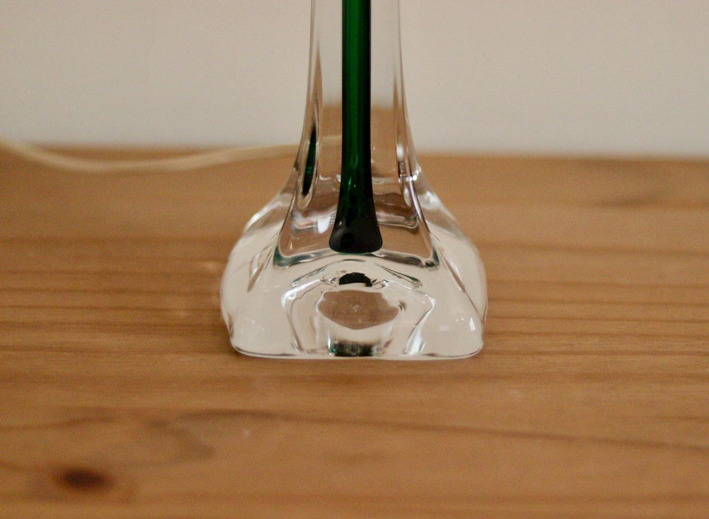 Vintage Glass table lamp by Hannelore Dreutler, Studio Åhus, Sweden, 1990's