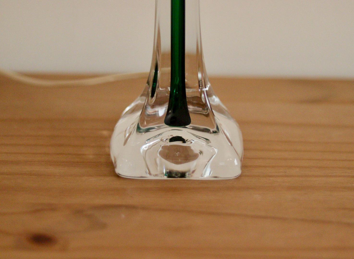 Vintage Glass table lamp by Hannelore Dreutler, Studio Åhus, Sweden, 1990's