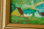 Original Vintage Landscape Painting on Panel – Hans Hansen