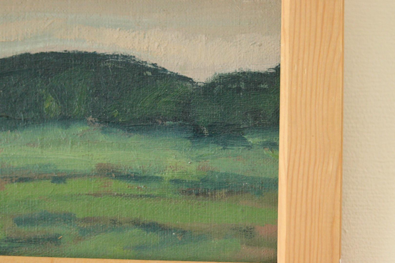 Original Mid-Century Scandinavian Oil on Panel – “Landscape II”