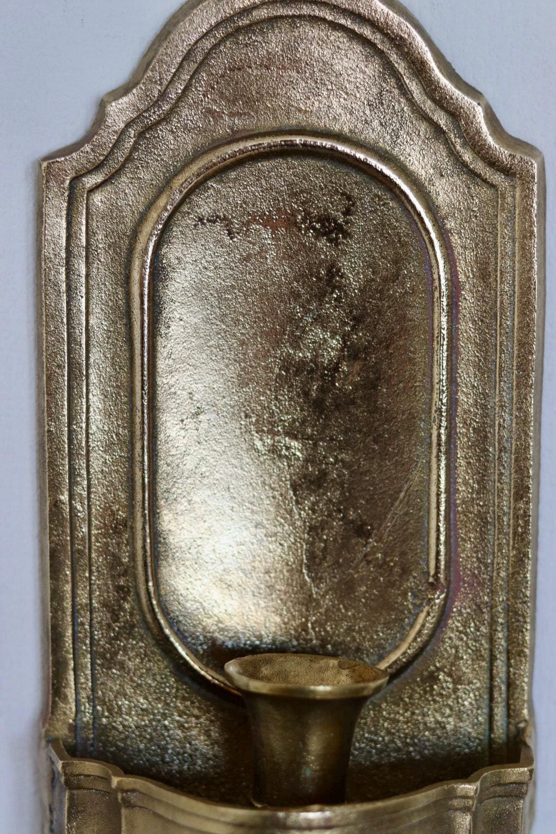 Pair of Mid Century Swedish Arts and Craft Style Brass Sconces