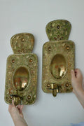 Pair of Mid Century Swedish Brass Sconces