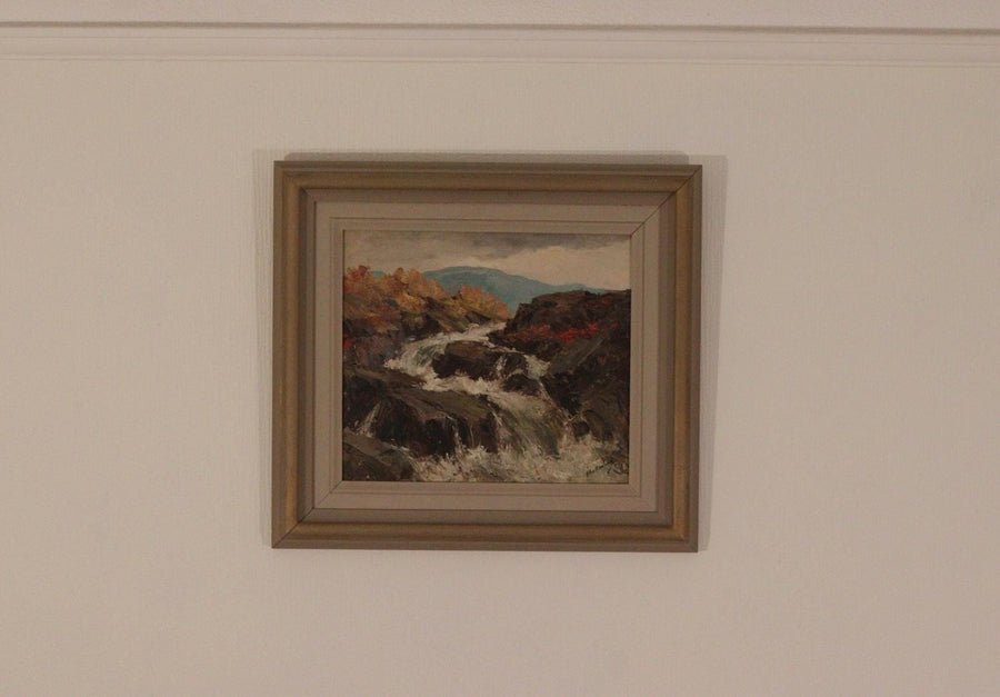 “Landscape with Waterfall” by Åke Ahmlund