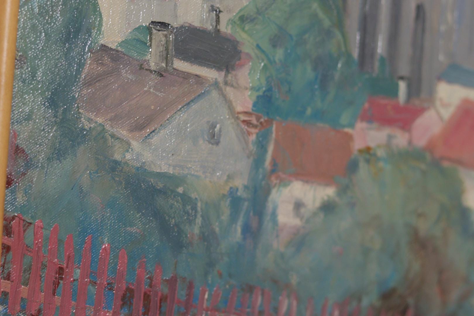 “Village Scene” by E. R. Olsson