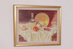 “Still Life with Fruit and Bottle” by A.K.