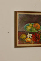 "Still Life, Bottle and Fruit" by Denoran