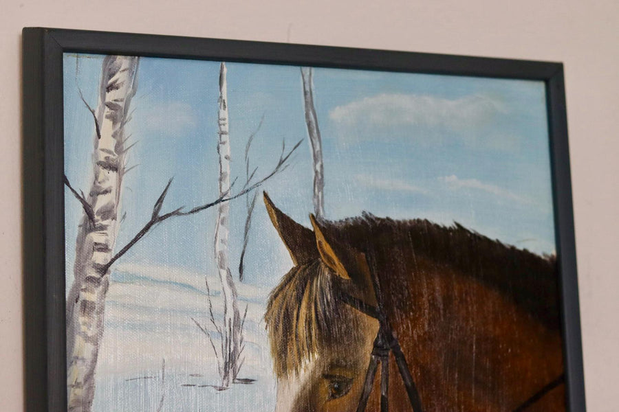 "HORSE IN SNOW" by Lars Gideon
