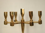 Swedish Vintage Brass Seven Arm Candelabra By Gusum