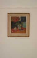 Mid-Century Swedish Oil on Masonite "Still Life"– Dated 1953