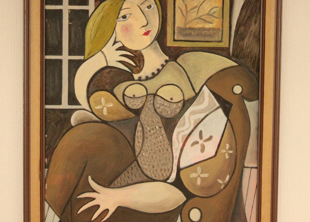 “Sitting Portrait” by Kabe after Pablo Picasso