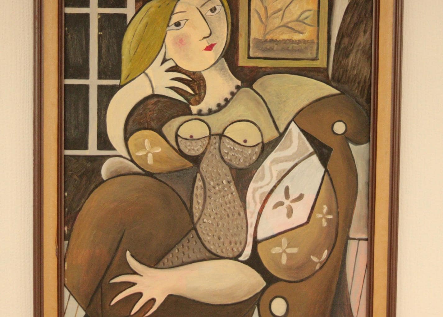 “Sitting Portrait” by Kabe after Pablo Picasso