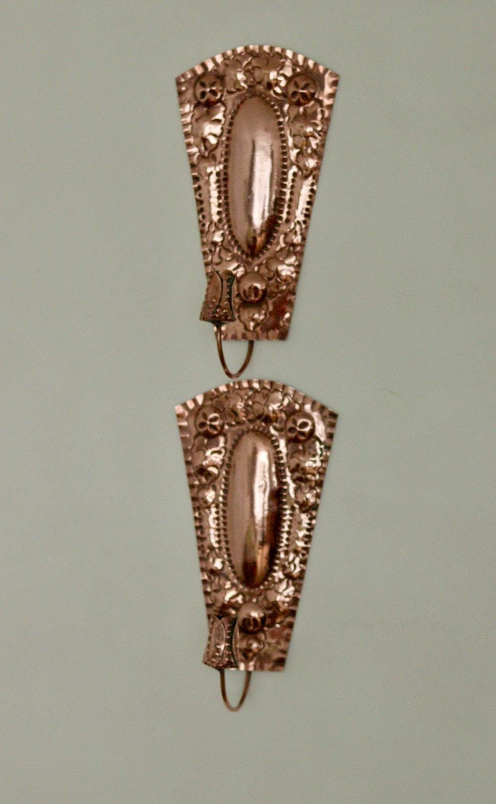 Pair Of Mid Century Swedish Copper Sconces
