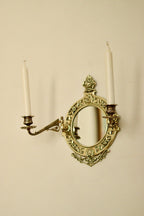 SINGLE Vintage Swedish Brass Sconce