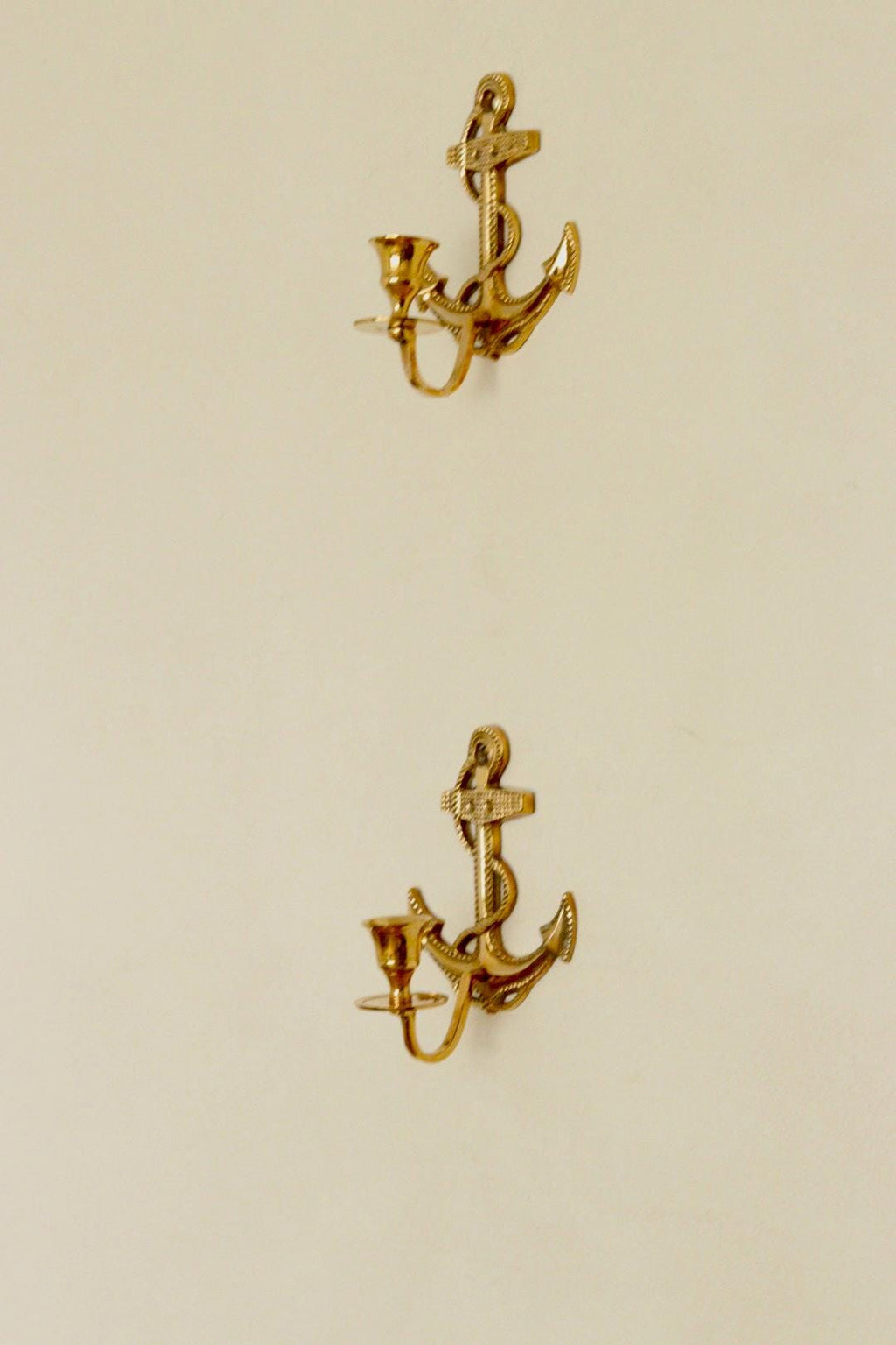 Pair of Vintage Swedish Brass Sconces