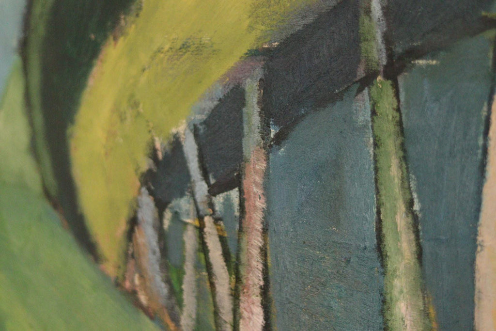 Original Swedish Oil on Panel – Trees