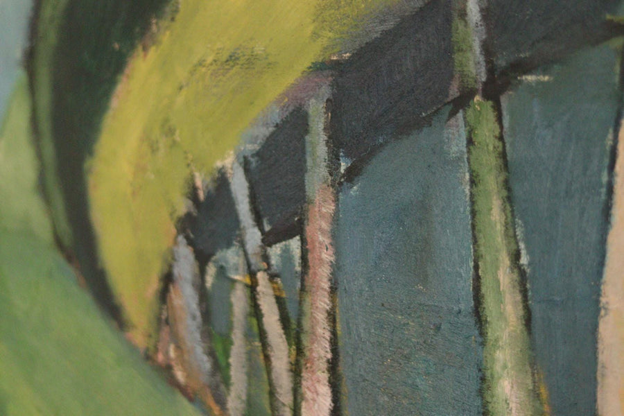 Original Swedish Oil on Panel – Trees