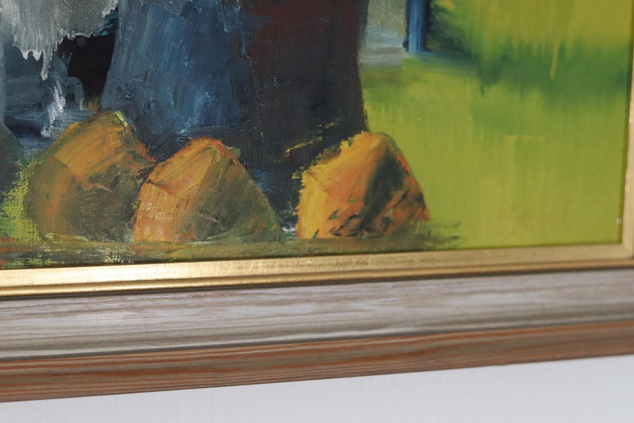 Original Swedish Oil on Canvas – “Vibrant Still Life”