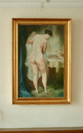 Original Mid-Century Oil on Canvas – “Female Nude”