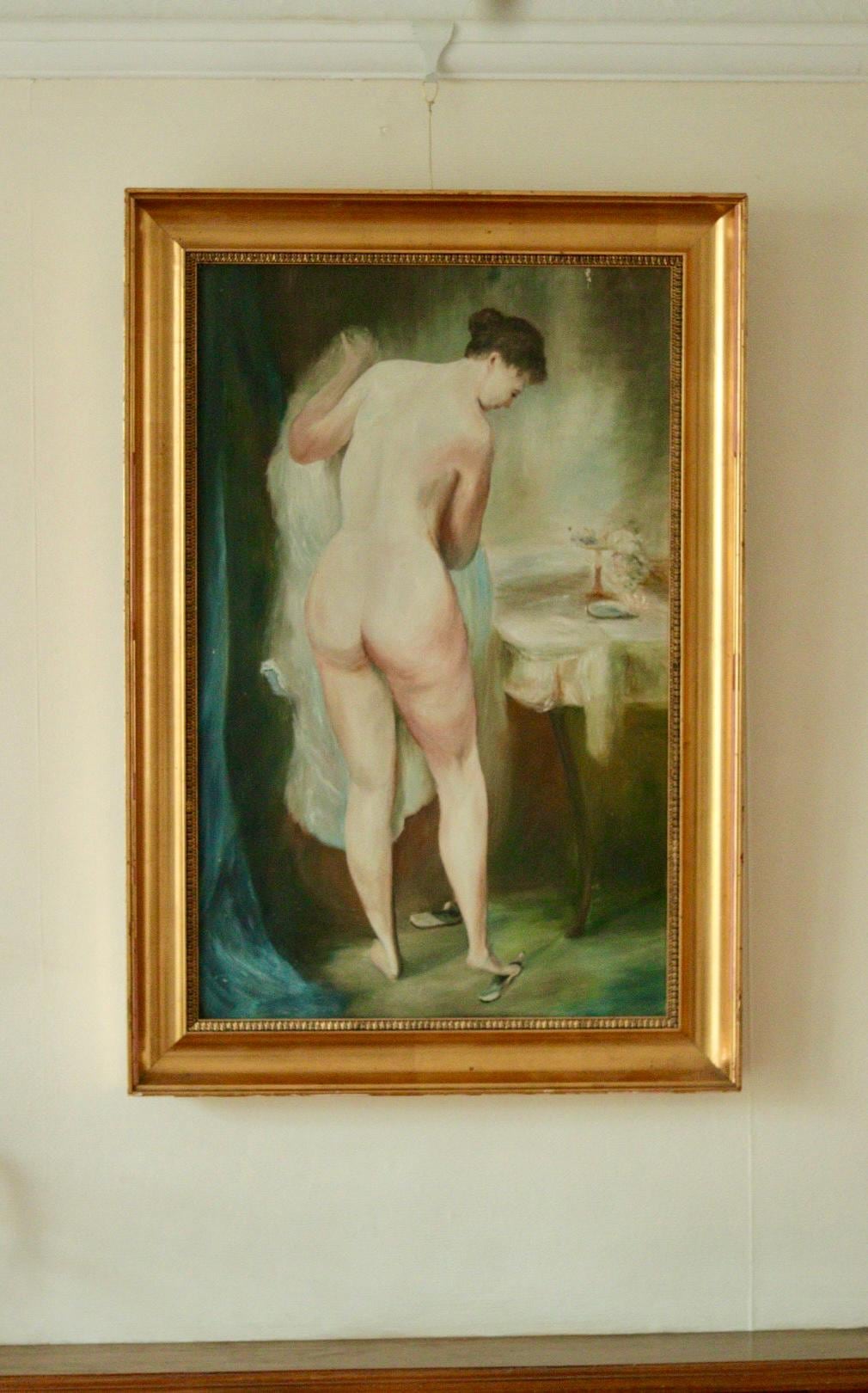 Original Mid-Century Oil on Canvas – “Female Nude”