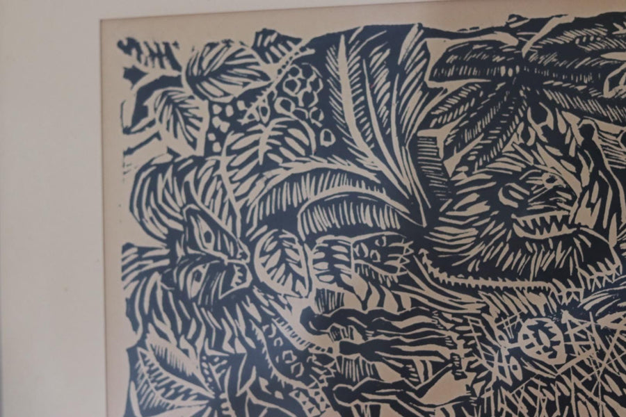 Woodcut by Kerstin Abram Nilsson