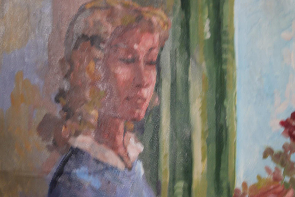 “Woman with Flowers” by Bendt Lauritzen