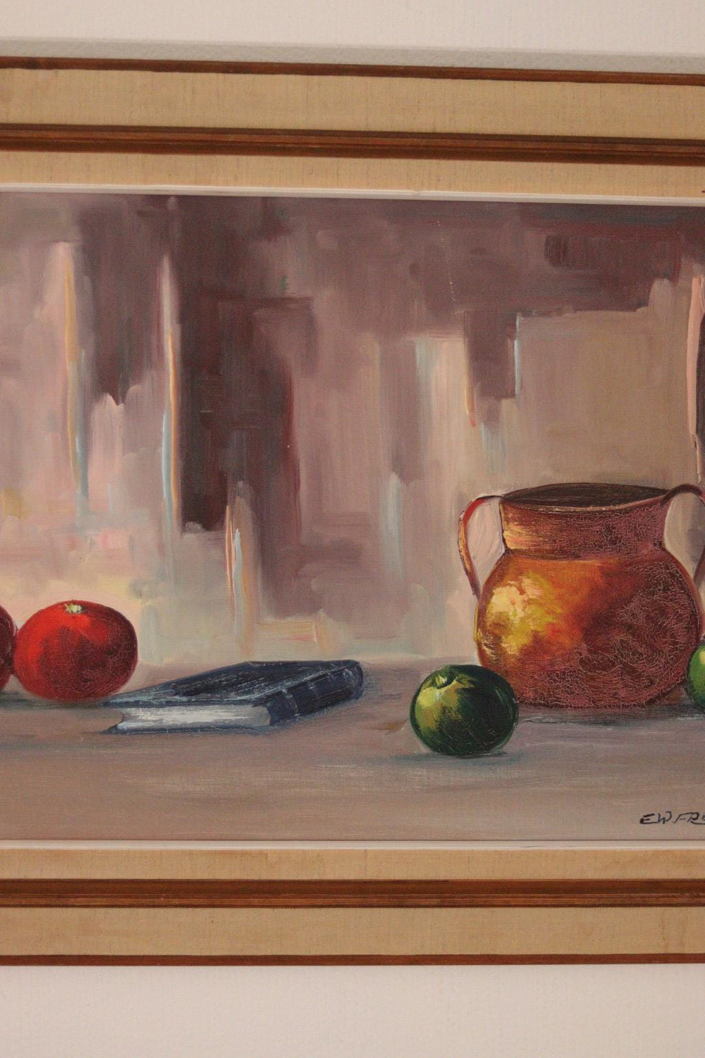 “Still Life with Wine and Fruit” by E.W. Freu