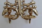 Single Mid Century Swedish Brass Sconce