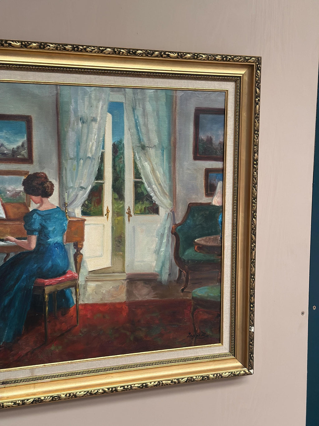 “Woman at Piano” by Inger Bo