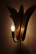 Pair of Swedish Mid-century Brass Electric Sconces