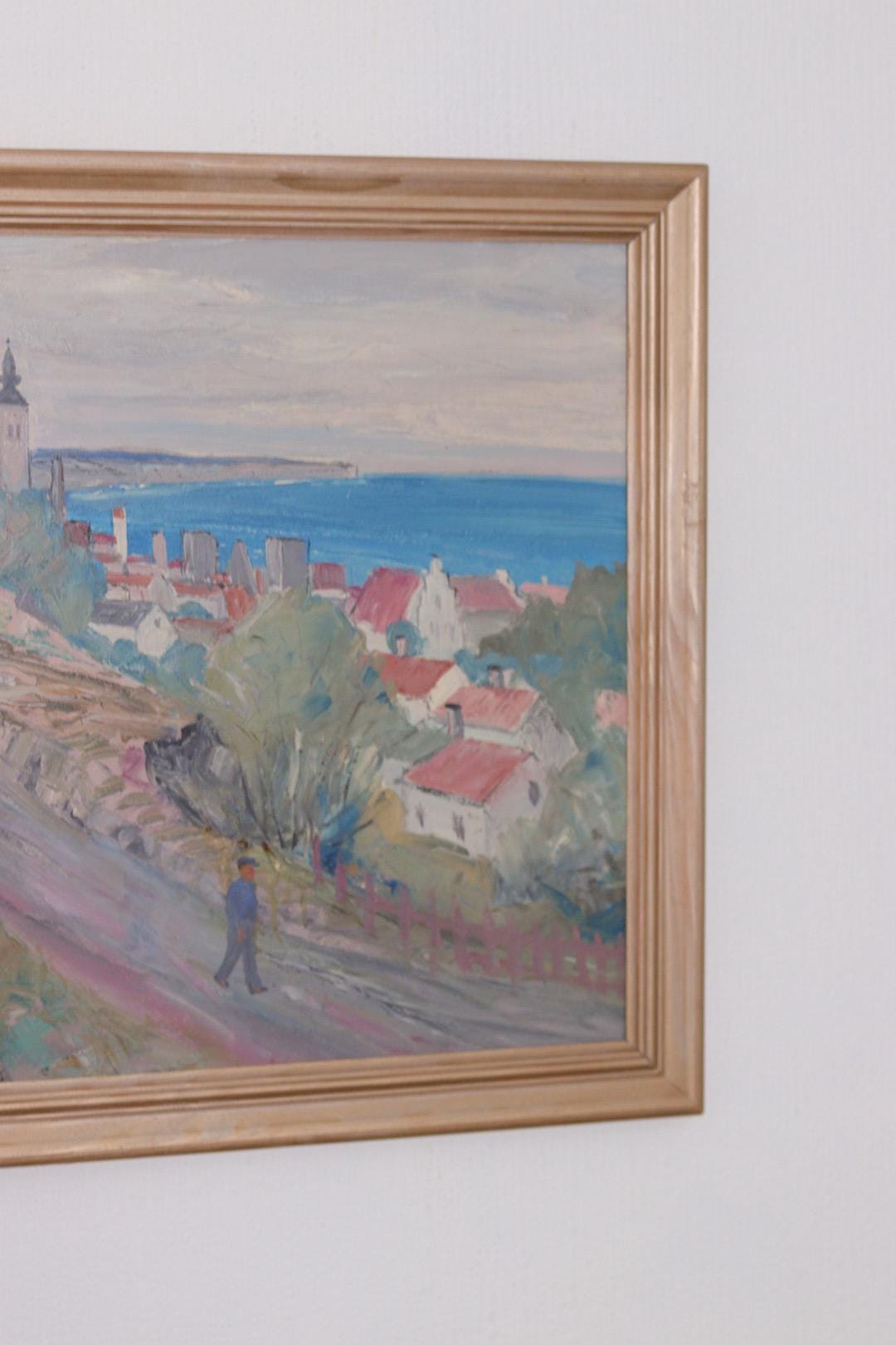 “Village Scene II” by E. R. Olsson