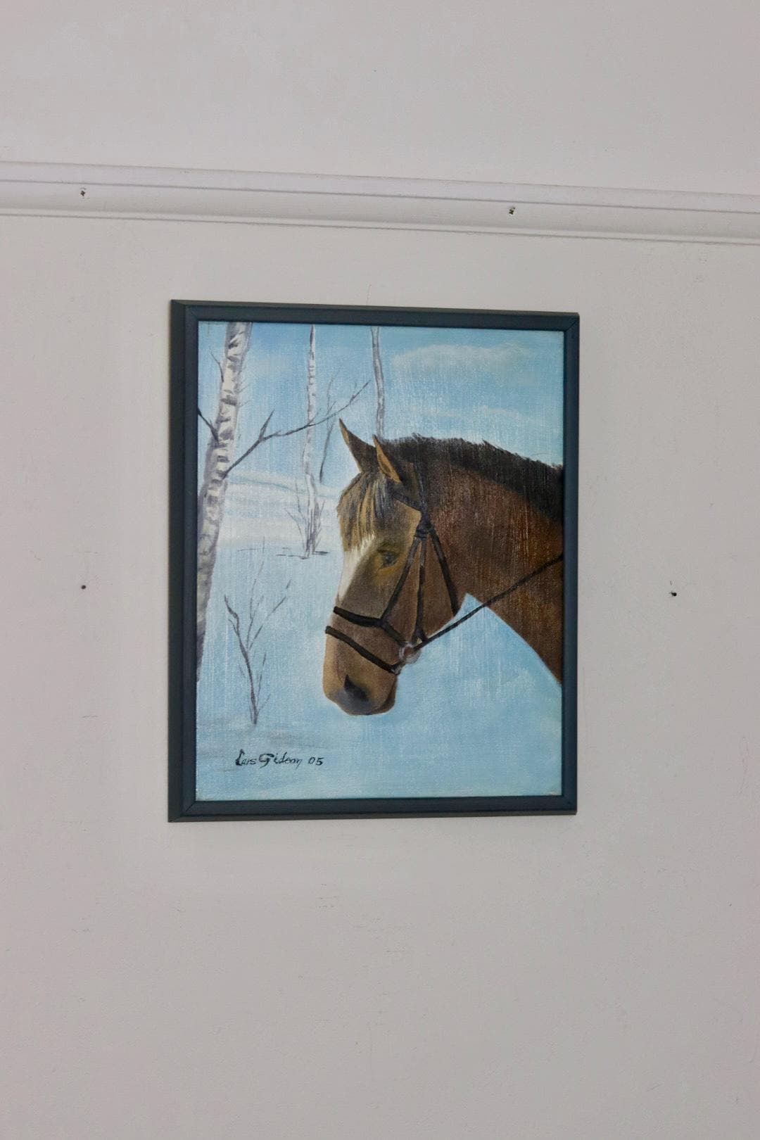 "HORSE IN SNOW" by Lars Gideon