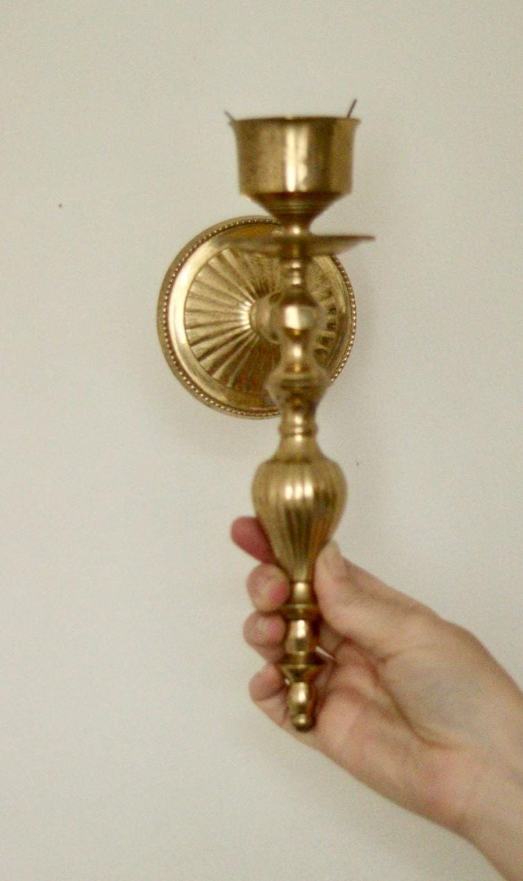 Single Vintage Brass Sconce
