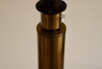 Tall Swedish Brass Bobbin lamps by Bergboms