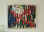 Original Vintage Abstract Oil on Canvas