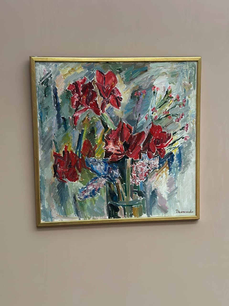“Amaryllis and Hyacinths” by Harry Thomander