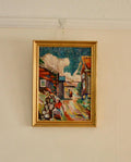 “Village Scene” by Sjöberg (attributed)