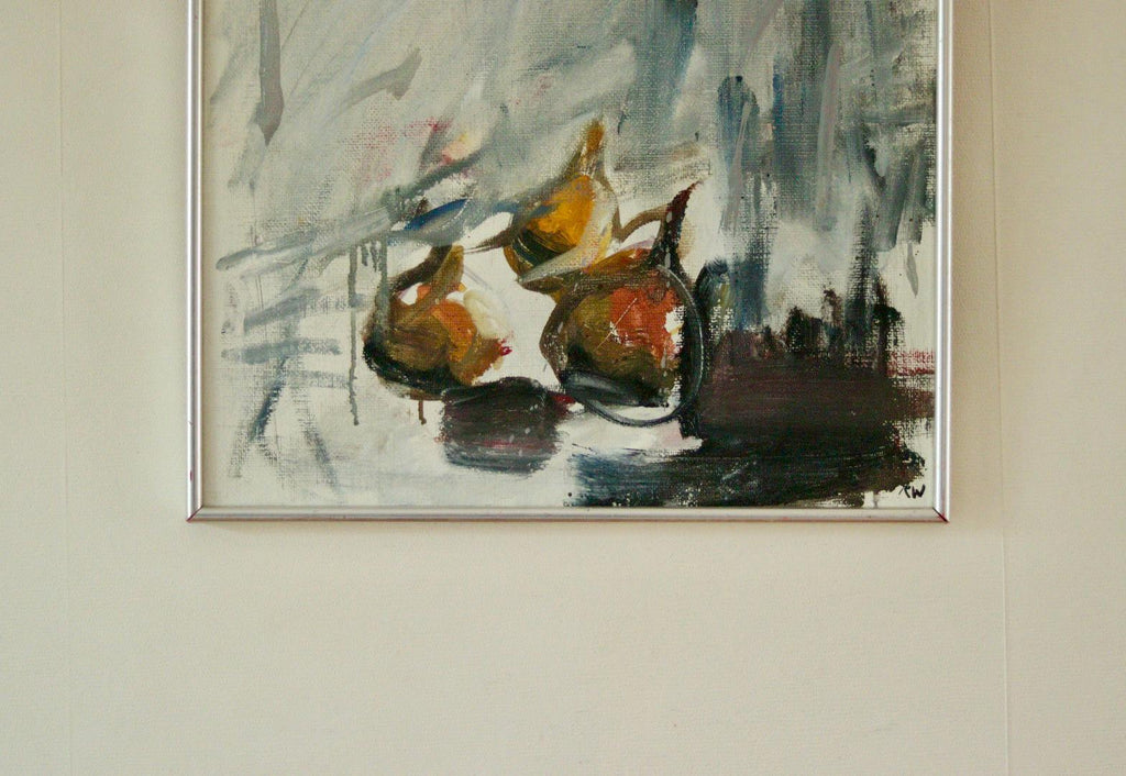 Original Mid Century Oil on Panel – “Abstract Motif”