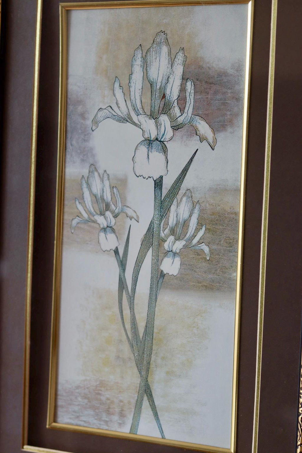 Mid-Century Original Swedish  "Trio of Flower Prints"