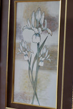 Mid-Century Original Swedish  "Trio of Flower Prints"