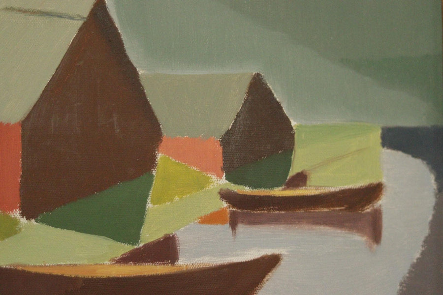 “Moored Boats” by bon