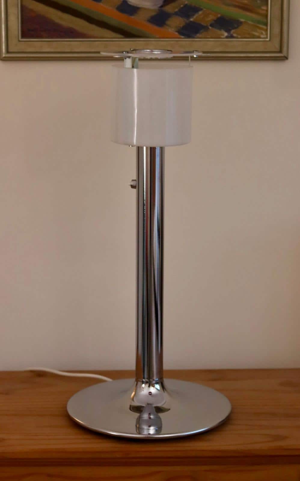 Chrome Table Lamp by Anna Ehrner for Ateljé Lyktan, 1970s