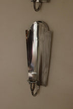 Pair of Mid Century Swedish Pewter Sconces by Svenskt Tenn