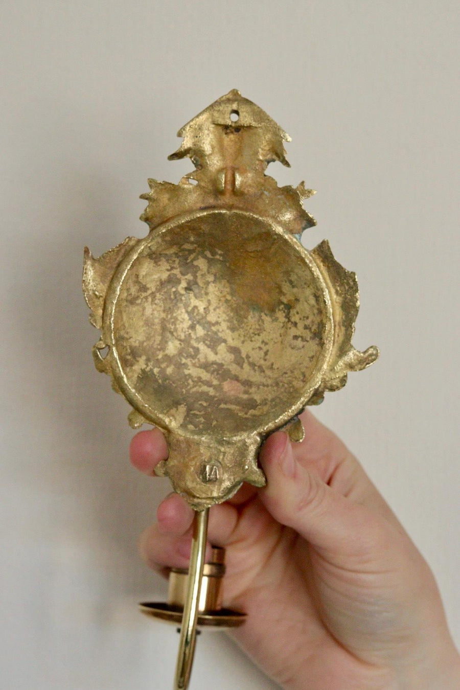 Pair of Mid-Century Brass Swedish Sconces by Arvika